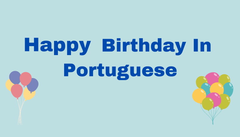 Happy Birthday in Portuguese
