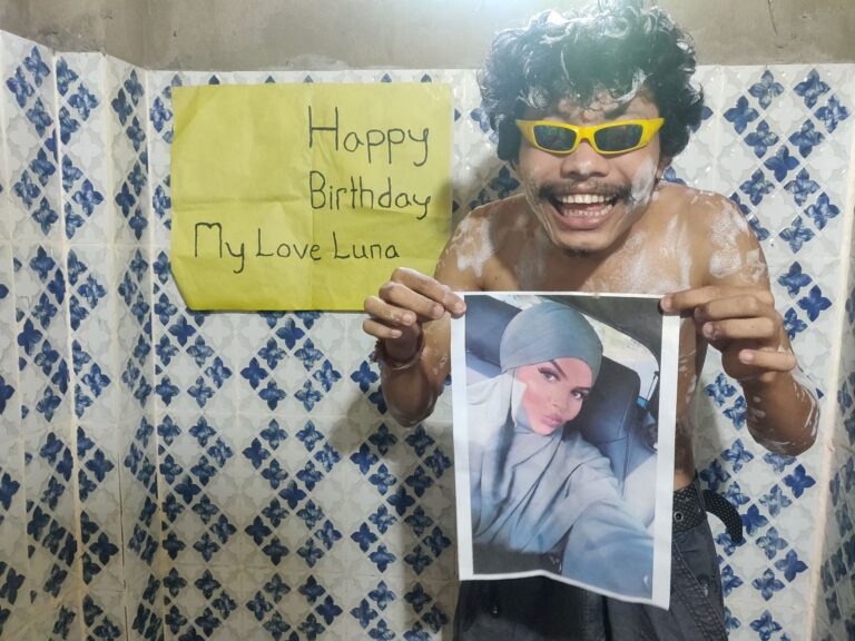 Performers delivering dancing birthday wishes in designer funny costumes for a personalized video greeting.