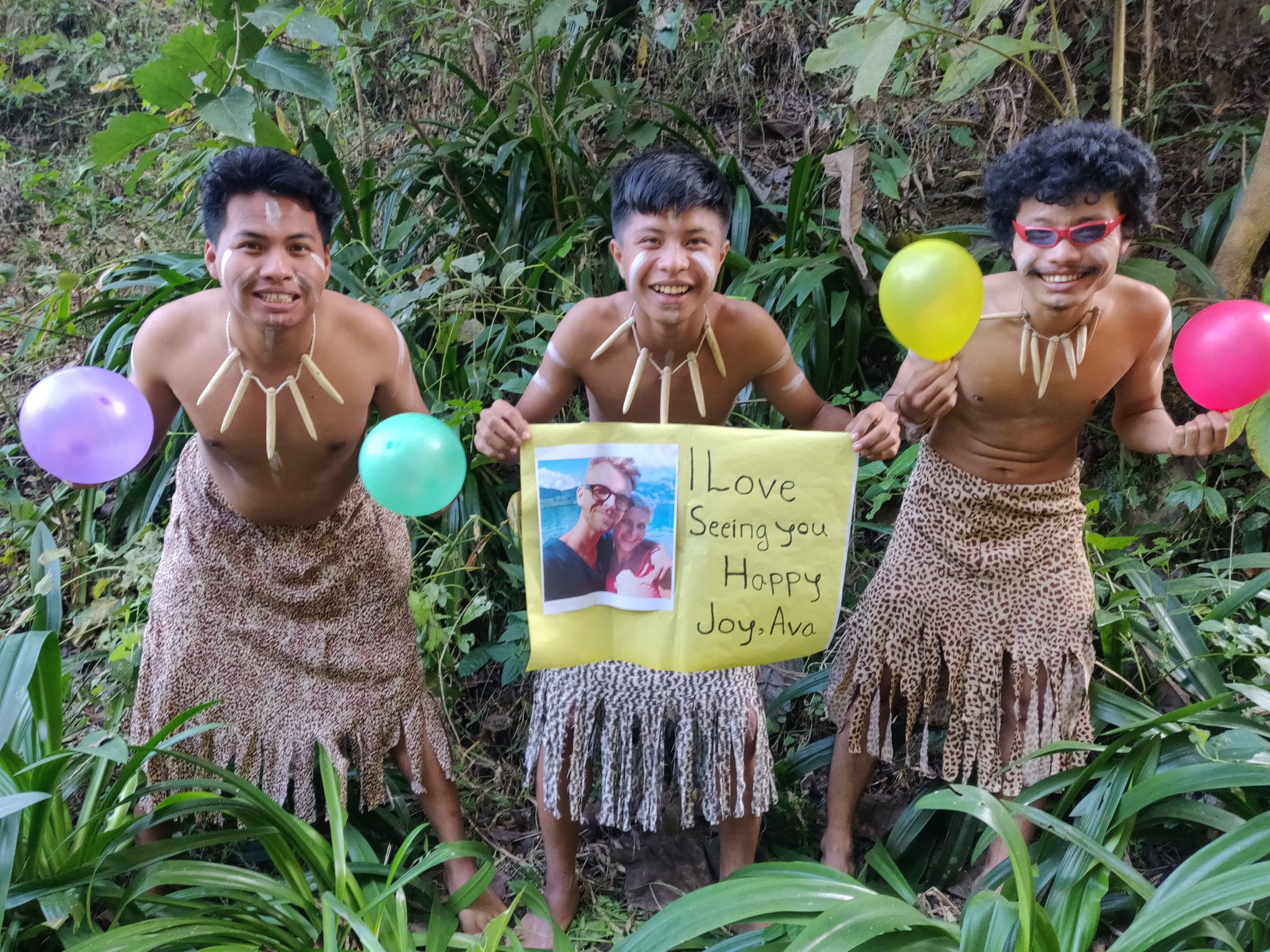 funny birthday video message with silly dance moves and cheerful balloons